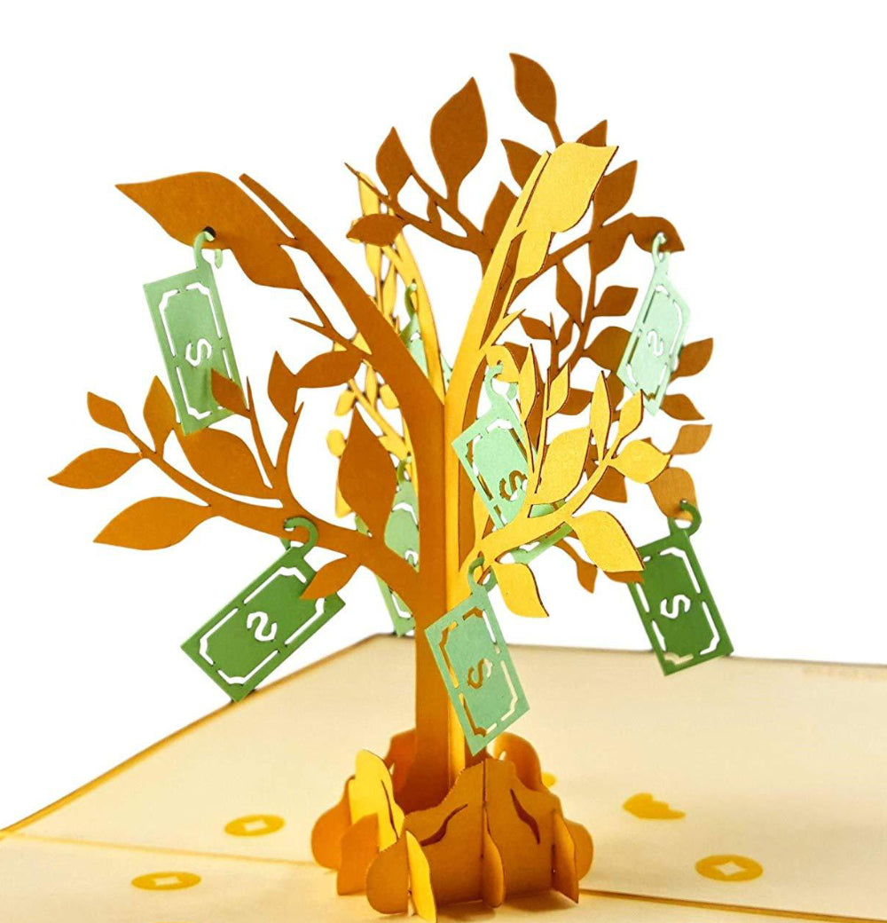 money tree for wedding shower Money Tree 3D Pop Up Greeting Card
