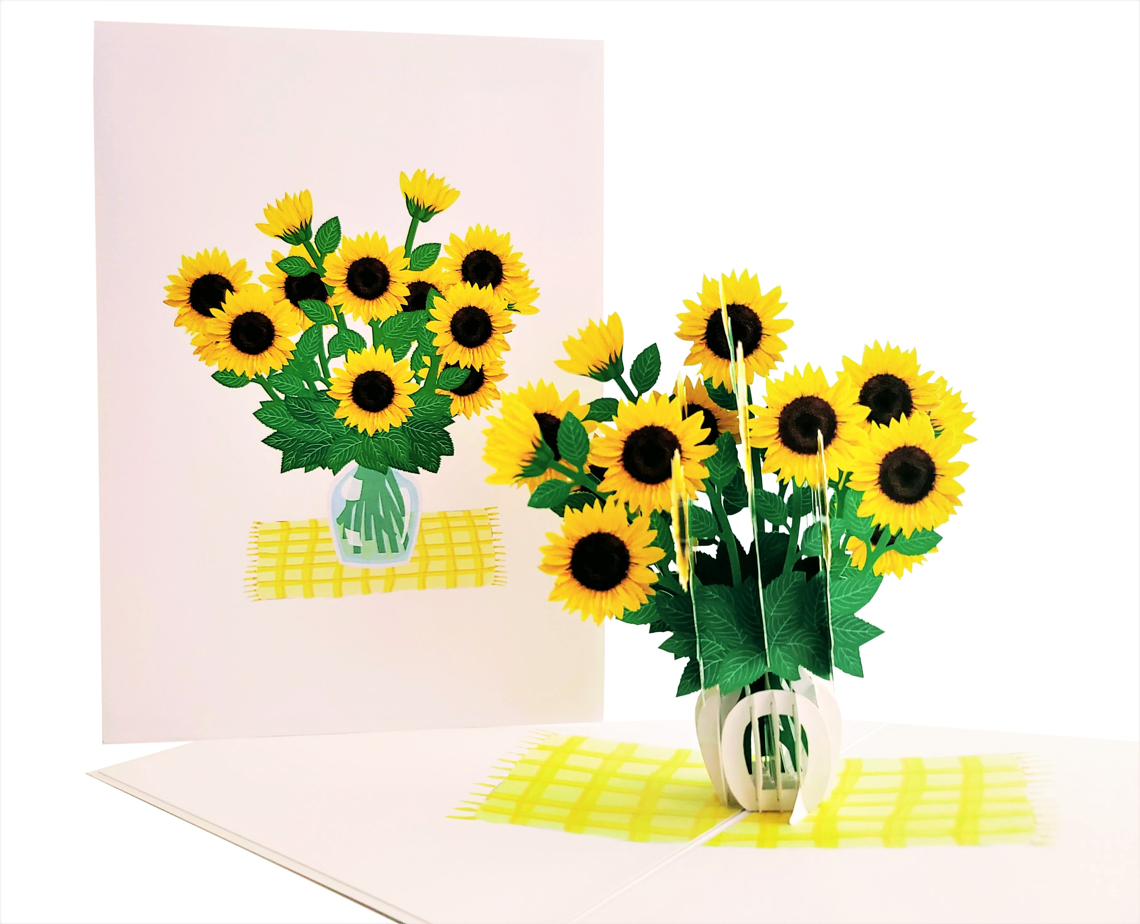 Sunflowers - Pop-Up Bouquet Card