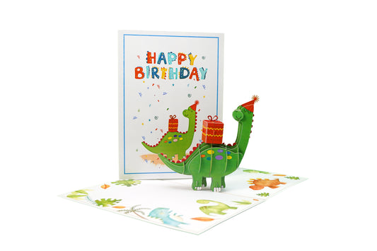 Dinosaur Birthday 3D Pop-Up Greeting Card