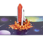 Space Shuttle Launch 3D Pop Up Greeting Card