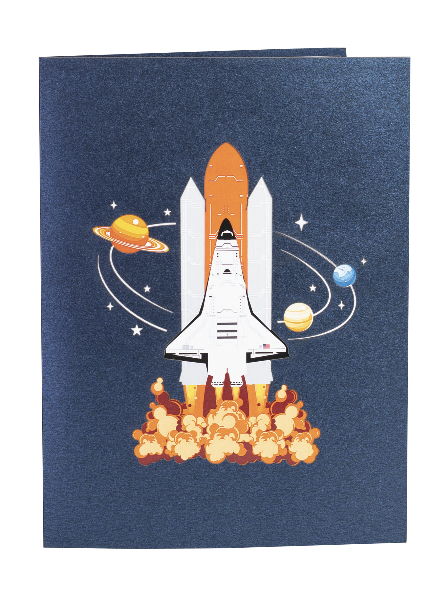 Space Shuttle Launch 3D Pop Up Greeting Card