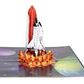 Space Shuttle Launch 3D Pop Up Greeting Card