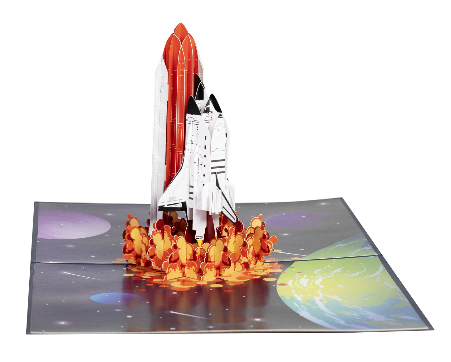 Space Shuttle Launch 3D Pop Up Greeting Card