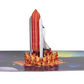 Space Shuttle Launch 3D Pop Up Greeting Card