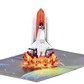 Space Shuttle Launch 3D Pop Up Greeting Card