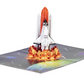 Space Shuttle Launch 3D Pop Up Greeting Card