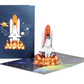 Space Shuttle Launch 3D Pop Up Greeting Card