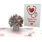 Nurse Appreciation Bouquet 3D Pop Up Card