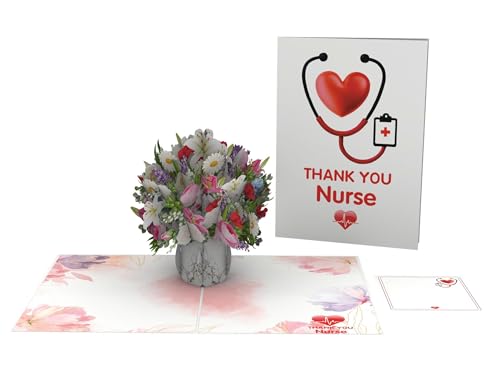 Nurse Appreciation Bouquet 3D Pop Up Card