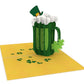 St. Patrick's Birthday 3D Pop Up Card