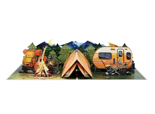 Nature Lovers Wilderness Adventure 3D Pop Up Card