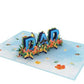 Hero Dad: Happy Father's Day Floral Spectacle 3D Pop Up Greeting Card