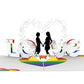 Lesbian Love 3D Pop Up Greeting Card