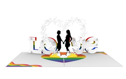 Lesbian Love 3D Pop Up Greeting Card