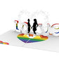 Lesbian Love 3D Pop Up Greeting Card