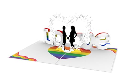 Lesbian Love 3D Pop Up Greeting Card