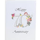 Happy 70th Milestone Anniversary 3D Pop Up Greeting Card