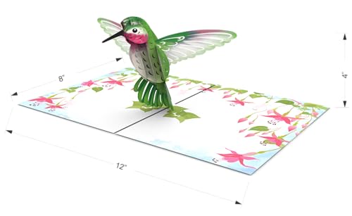 Inspirational Elegant Hummingbird 3D Pop Up Happy Mother's Day Greeting Card