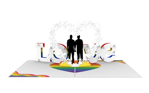 Gay Love 3D Pop Up Greeting Card