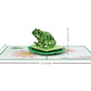 Green Leap of Joy: Vibrant Frog 3D Pop-Up Card