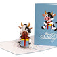 Happy Blue Ox Birthday 3D Pop Up Greeting Card