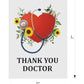 Thank You Doctor Sunflower 3D Pop Up Card