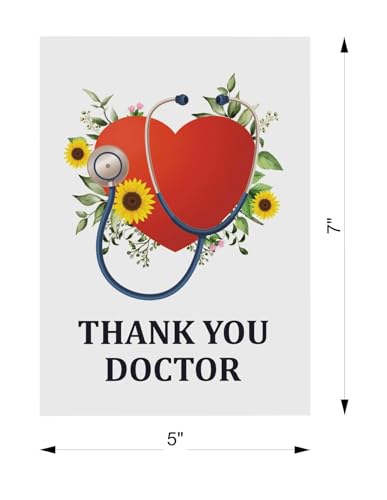 Thank You Doctor Sunflower 3D Pop Up Card