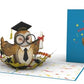 Smarty Owl Graduation Festivity 3D Pop-Up Card