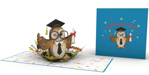 Smarty Owl Graduation Festivity 3D Pop-Up Card