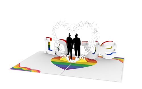 Gay Love 3D Pop Up Greeting Card