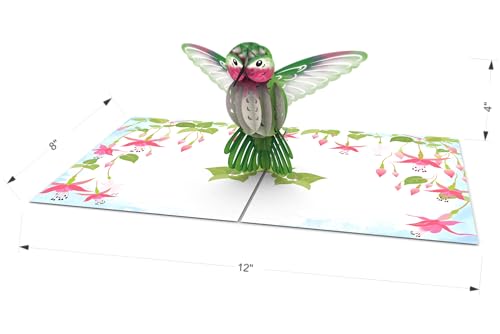 Inspirational Elegant Hummingbird 3D Pop Up Happy Mother's Day Greeting Card