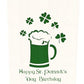 St. Patrick's Birthday 3D Pop Up Card