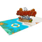 Tropical Breeze - 3D Beach Scene Pop-Up Card