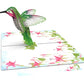 Inspirational Elegant Hummingbird 3D Pop Up Happy Mother's Day Greeting Card