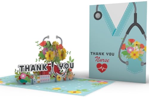 Grateful Heart Nurse Appreciation 3D Pop-Up Card