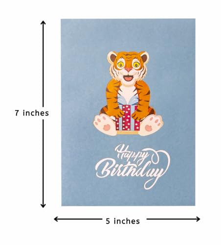 Tiger Surprise Blue Cover Birthday Blast