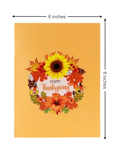 Thanksgiving Wreath of Fall 3D Pop Up Card