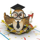 Smarty Owl Graduation Festivity 3D Pop-Up Card