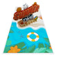 Tropical Breeze - 3D Beach Scene Pop-Up Card