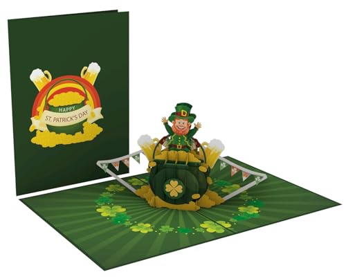 Joyful Leprechaun 3D Pop Up Greeting Card