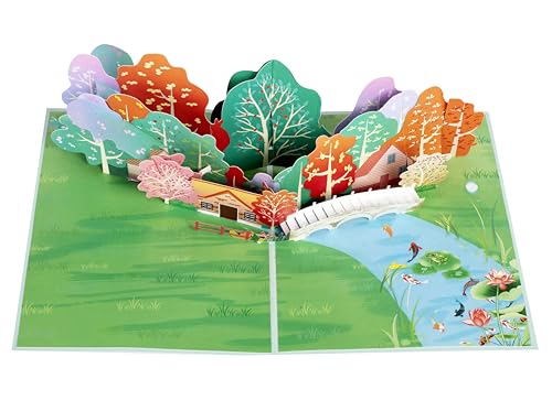 Cozy Countryside Home 3D Pop Up Card