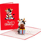 Happy Red Ox Birthday 3D Pop Up Greeting Card