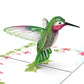 Inspirational Elegant Hummingbird 3D Pop Up Happy Mother's Day Greeting Card