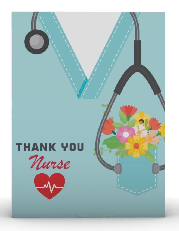 Grateful Heart Nurse Appreciation 3D Pop-Up Card