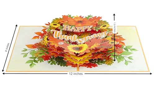 Thanksgiving Wreath of Fall 3D Pop Up Card