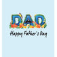 Hero Dad: Happy Father's Day Floral Spectacle 3D Pop Up Greeting Card