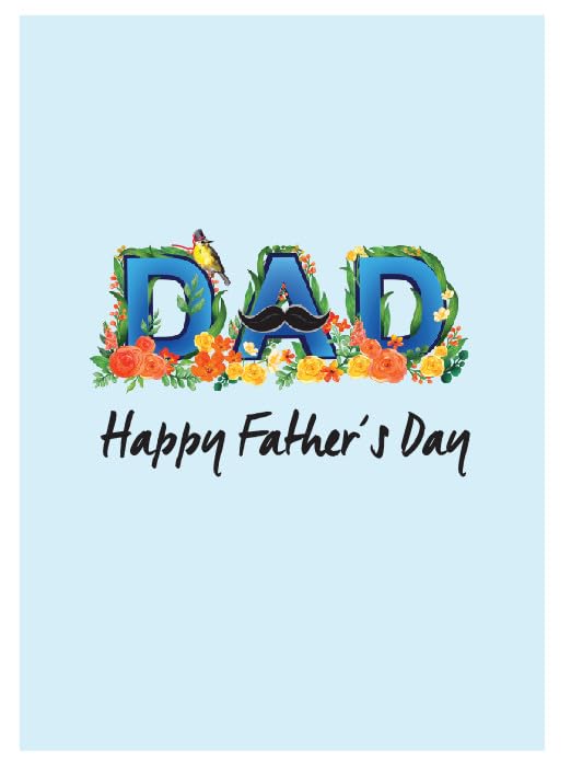 Hero Dad: Happy Father's Day Floral Spectacle 3D Pop Up Greeting Card