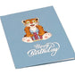 Tiger Surprise Blue Cover Birthday Blast