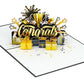 Commencement Cheers - 3D Pop-Up Graduation Greeting Card