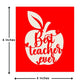 Best Teacher Ever 3D Pop Up Greeting Card